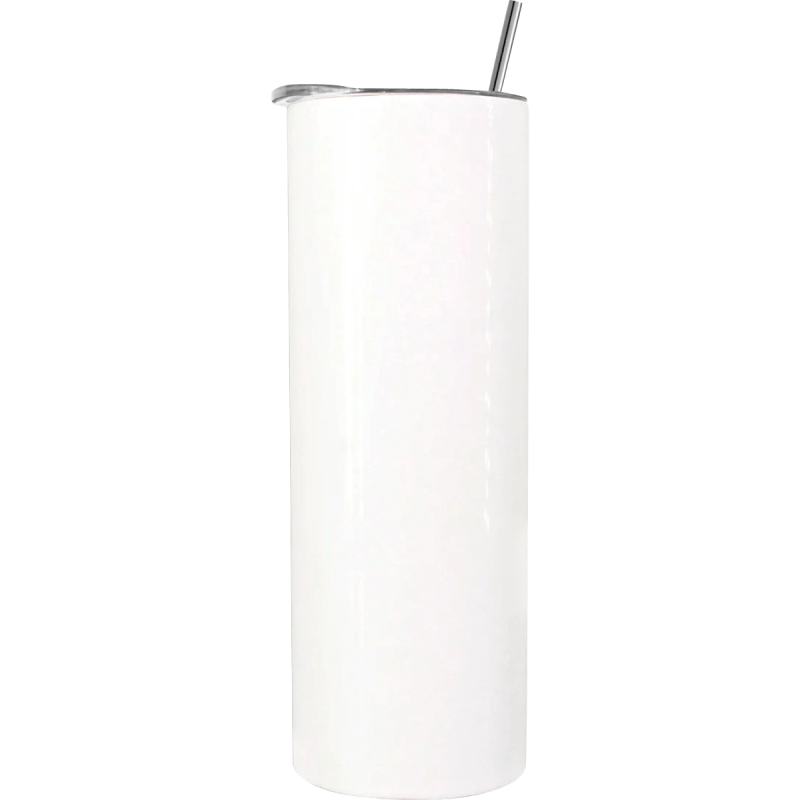 Vaso de Acero 20 oz. Cabos con Popote (Caja de 5 )