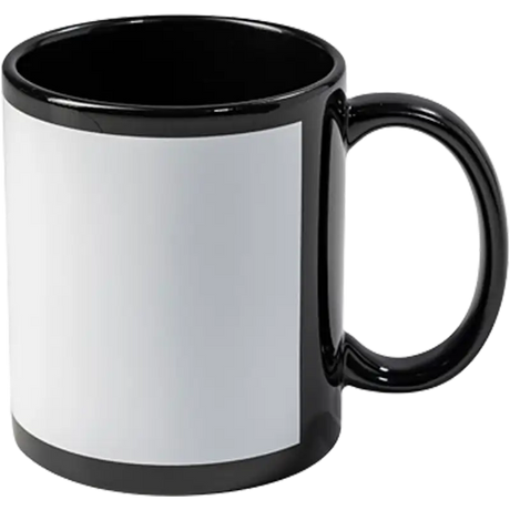 Taza De 11 Oz Con Recuadro Blanco