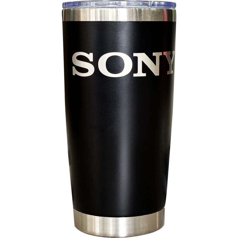 Termo Vaso de acero 600ml Maxi Negro Mate (Caja de 5)