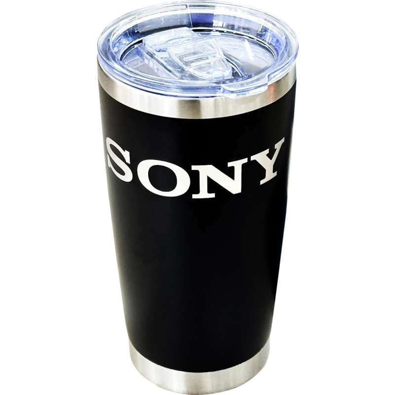 Termo Vaso de acero 600ml Maxi Negro Mate (Caja de 5)