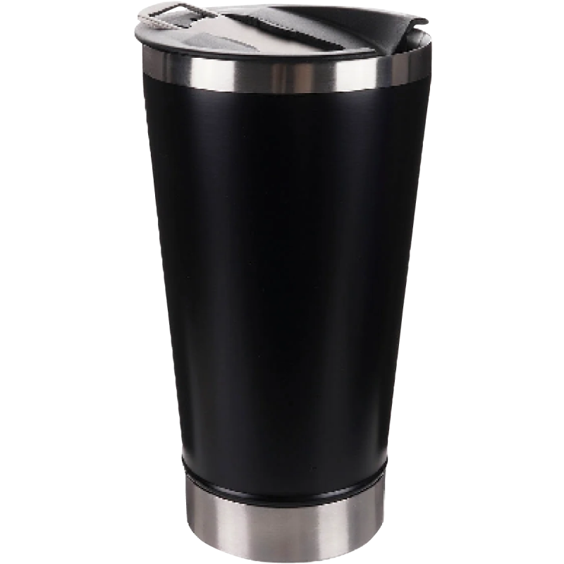Termo Vaso de acero con destapador 600ml Toro Negro Mate (Caja de 5)