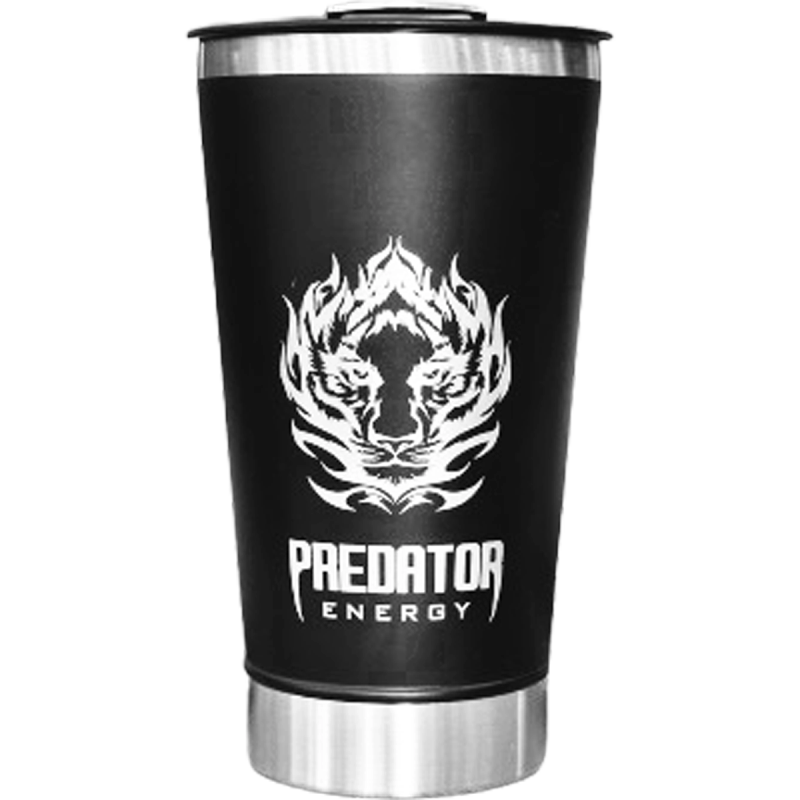 Termo Vaso de acero con destapador 600ml Toro Negro Mate (Caja de 5)