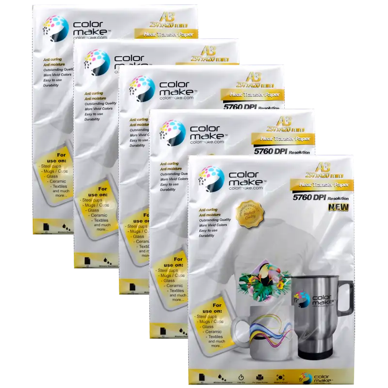 Papel de sublimación A3. Premium ColorMake