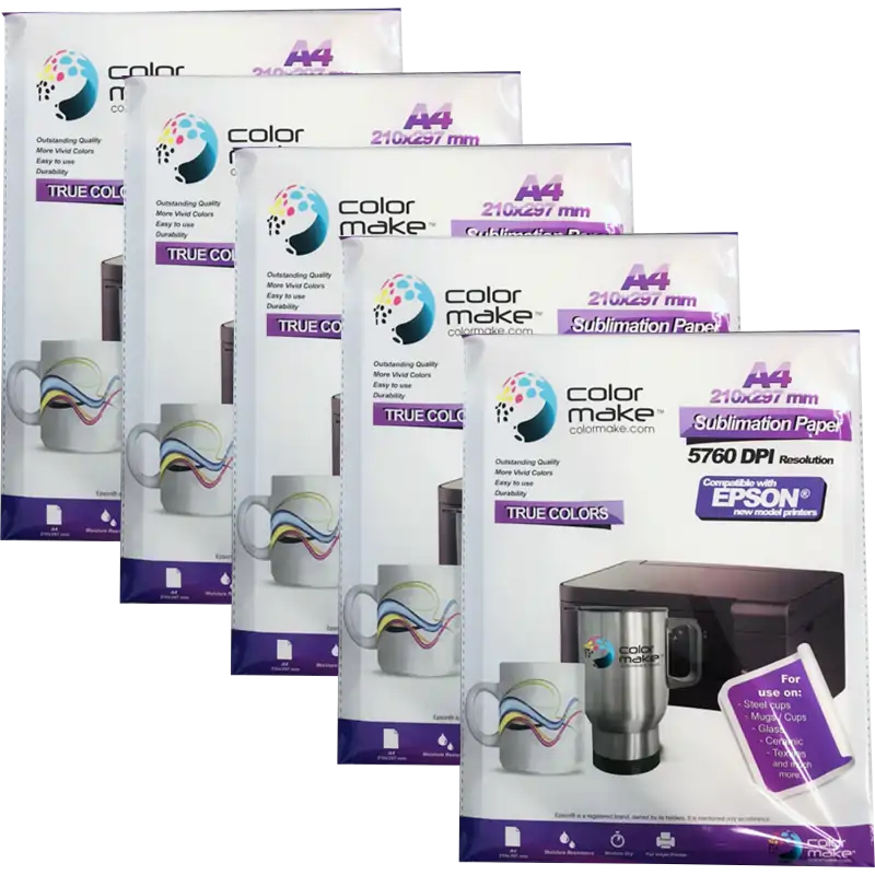 Papel de sublimación A4. 100gr. True Colors ColorMake