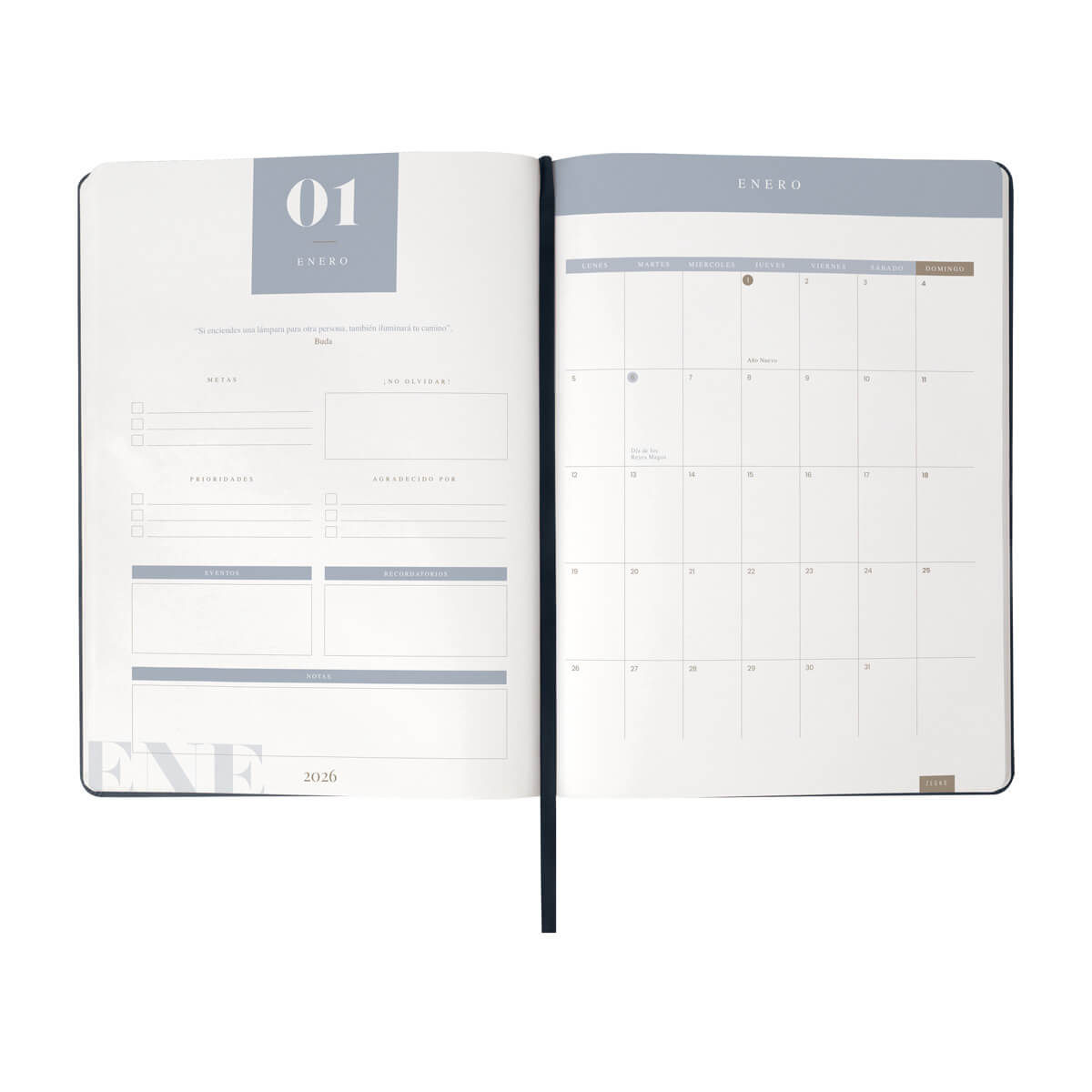 AGENDA DIARIA ULTRA 2026 - AZUL