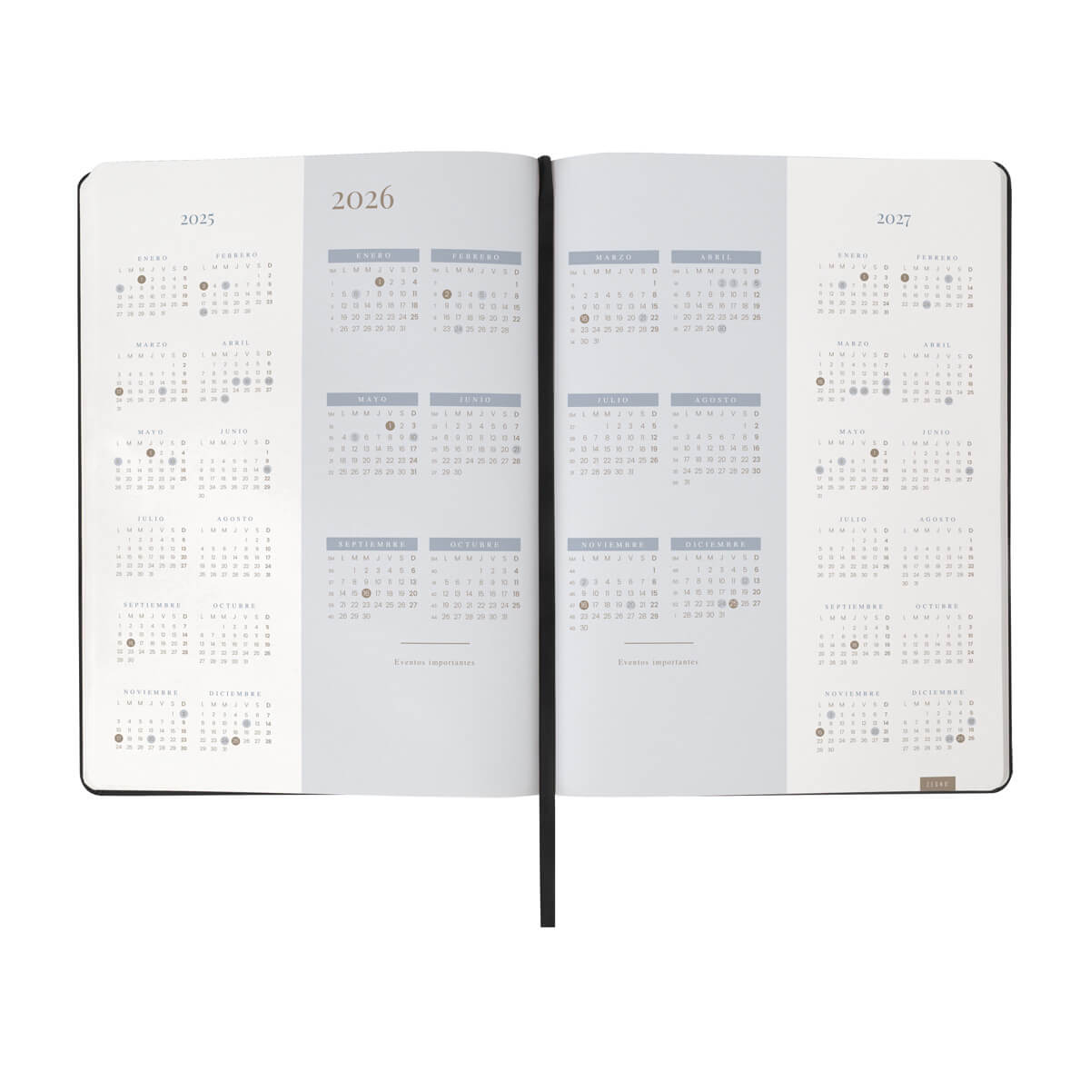AGENDA DIARIA ULTRA 2026 - NEGRO