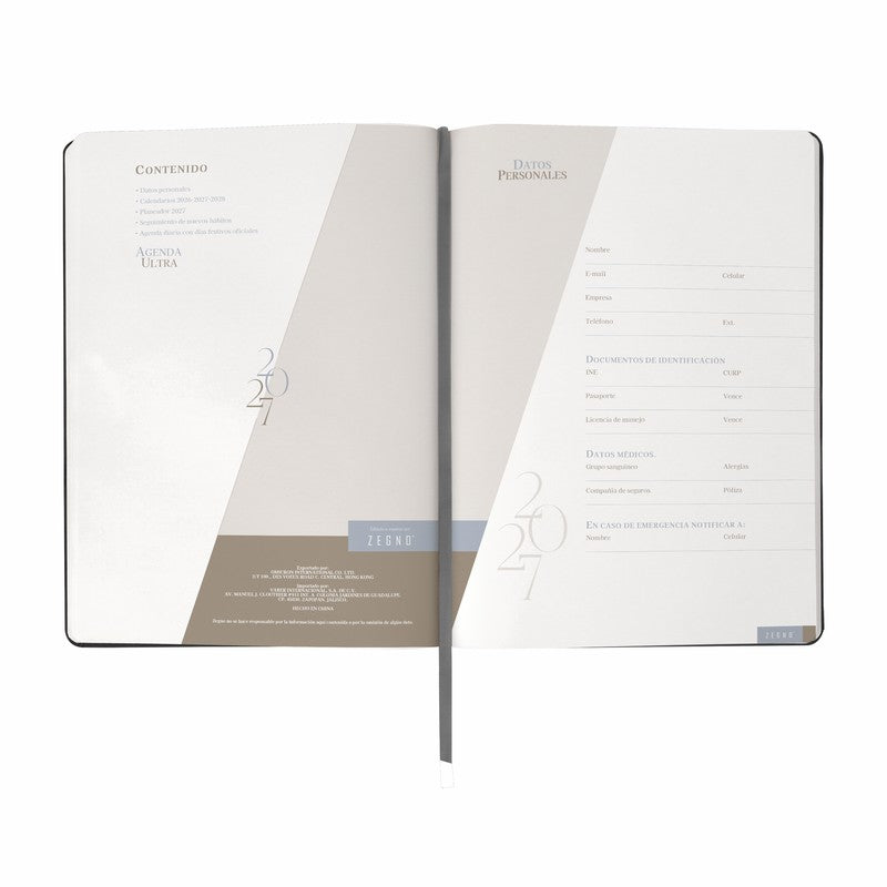 AGENDA DIARIA ULTRA 2027