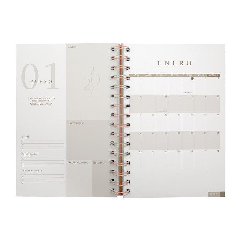 AGENDA DIARIA LETTE 2027