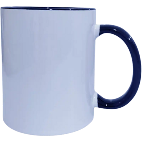 Taza de cerámica 11oz Blanca Reforzada Interior y asa (Caja de 36) Blue Heat