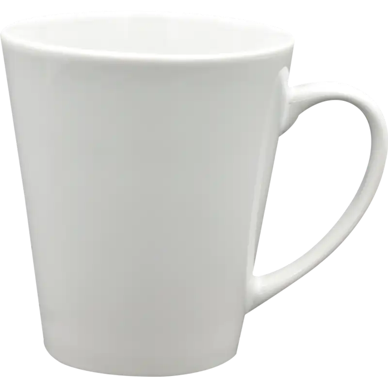 Taza de cerámica 12oz Blanca Reforzada Cónica (Caja de 36) Blue Heat