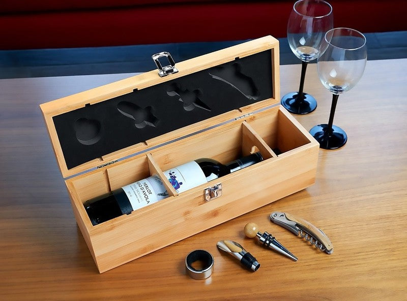 SET PARA VINOS VERDOT - BEIGE