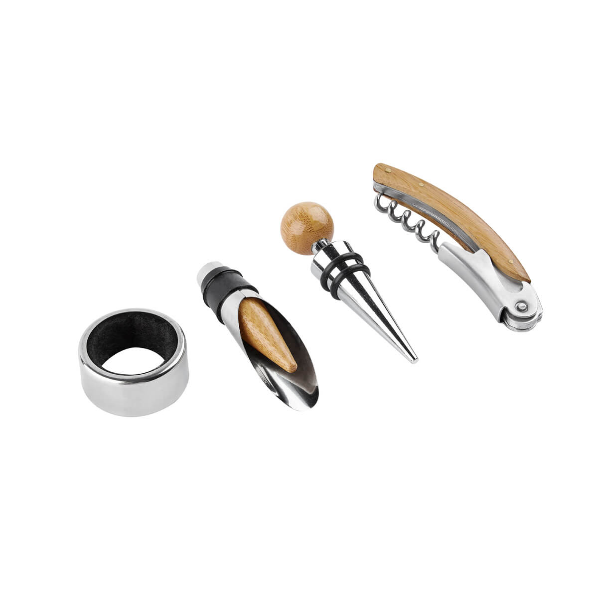 SET PARA VINOS VERDOT - BEIGE
