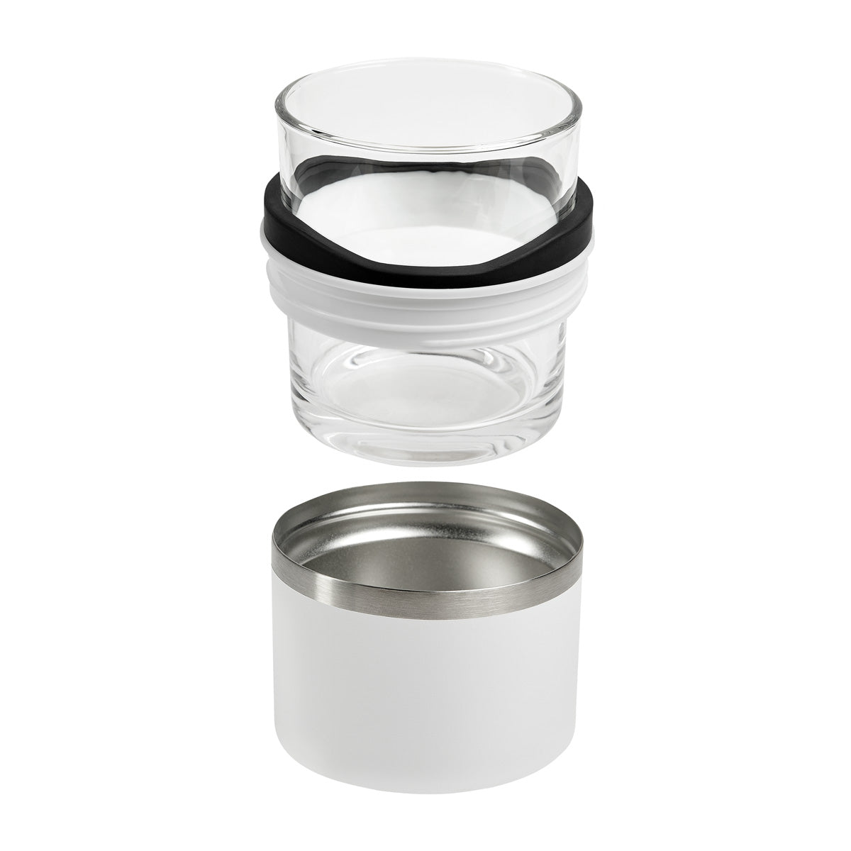 VASO WHISKERO BASILE - BLANCO