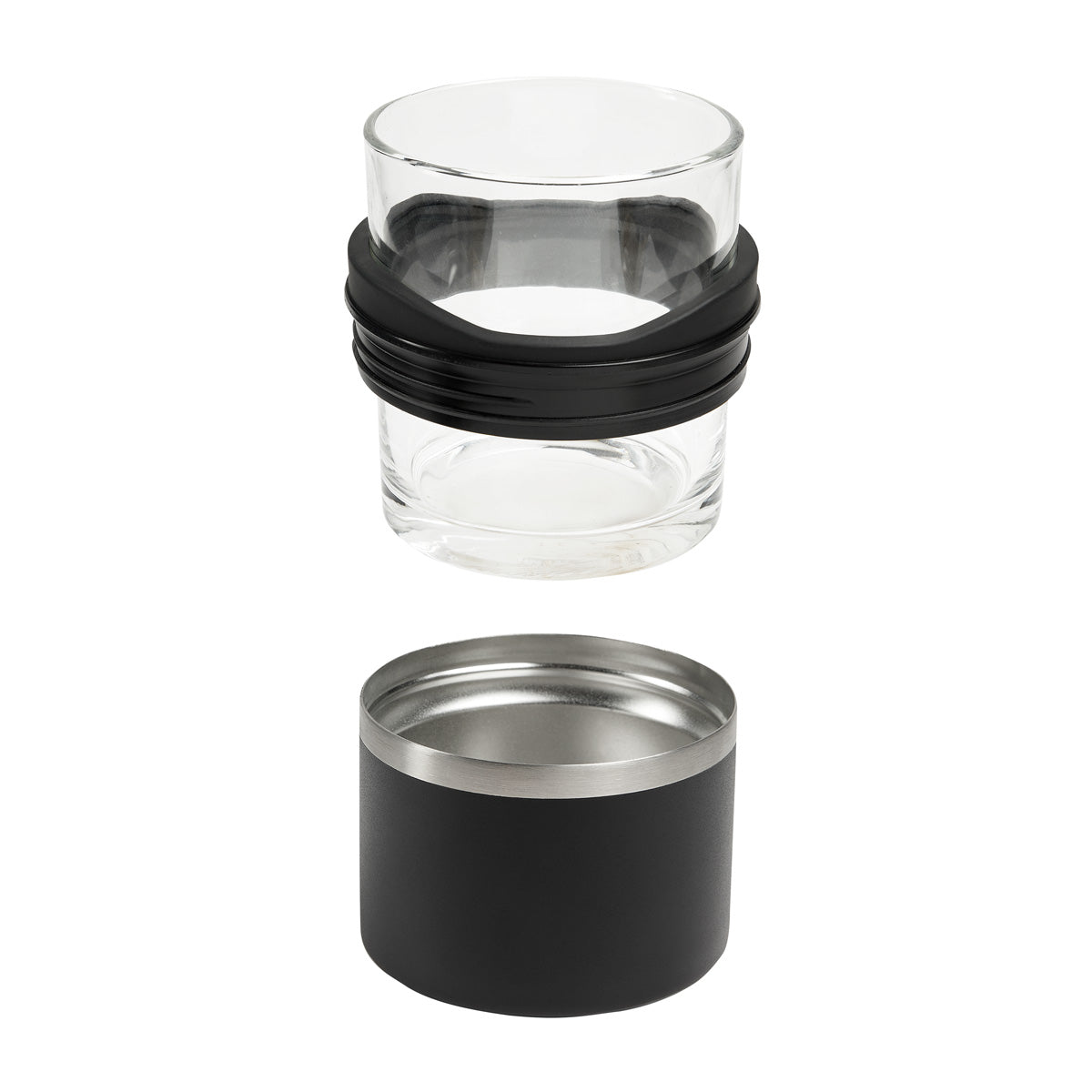 VASO WHISKERO BASILE - NEGRO