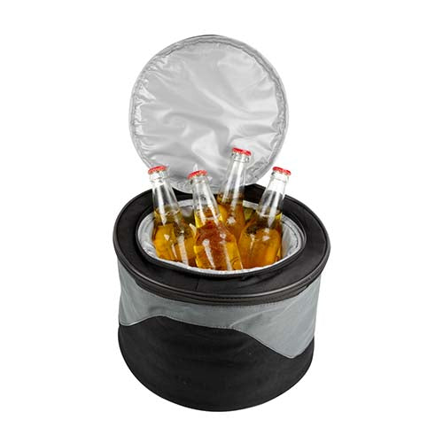 ASADOR CON HIELERA CAMPING - NEGRO
