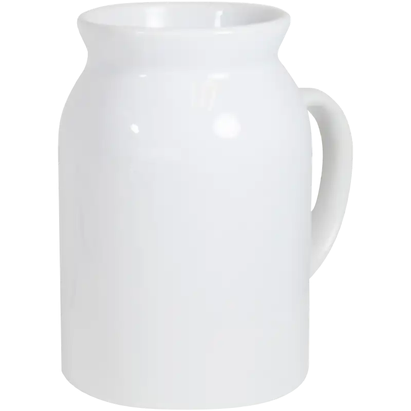 Jarra de cerámica 11oz Blanca Lechera (Caja de 36) Color Make