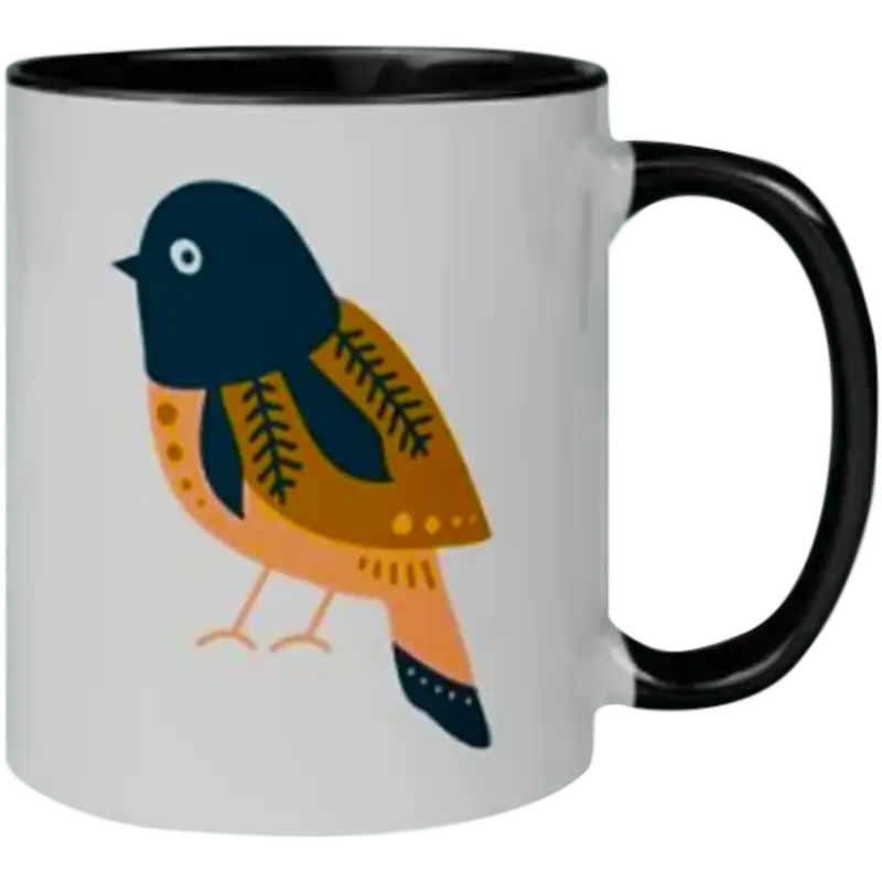 Taza de cerámica 11oz Blanca Interior y asa de colores (Caja de 36) Color Make