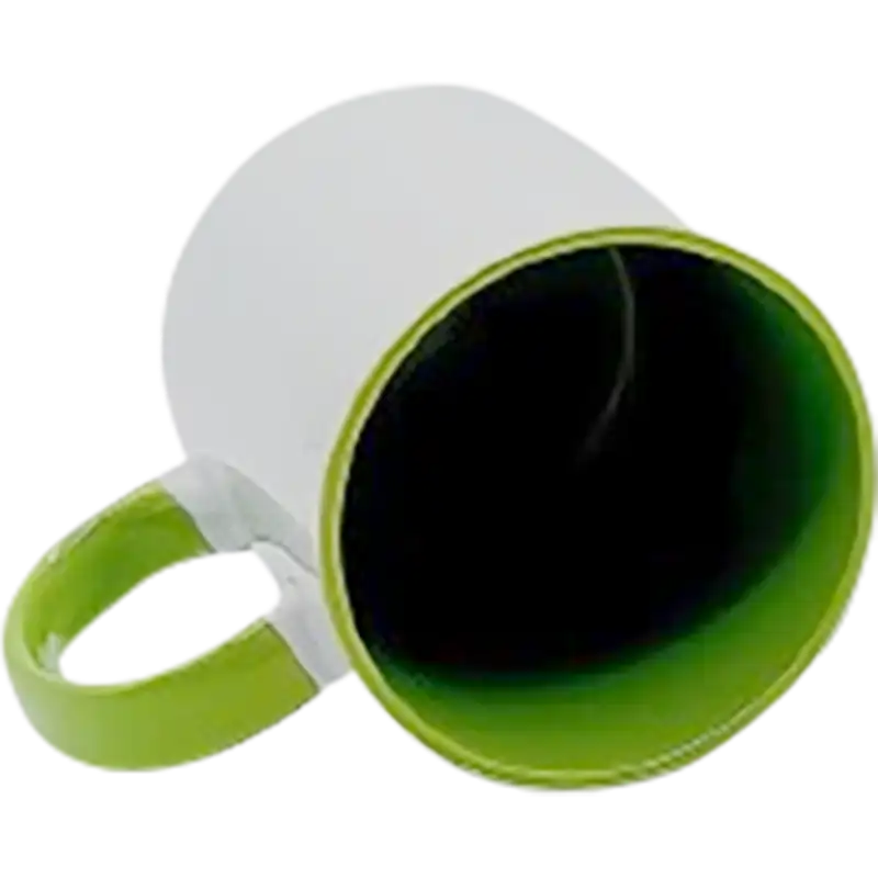 Taza de cerámica 11oz Blanca Interior y asa de colores (Caja de 36) Color Make