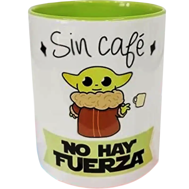 Taza de cerámica 11oz Blanca Interior y asa de colores (Caja de 36) Color Make