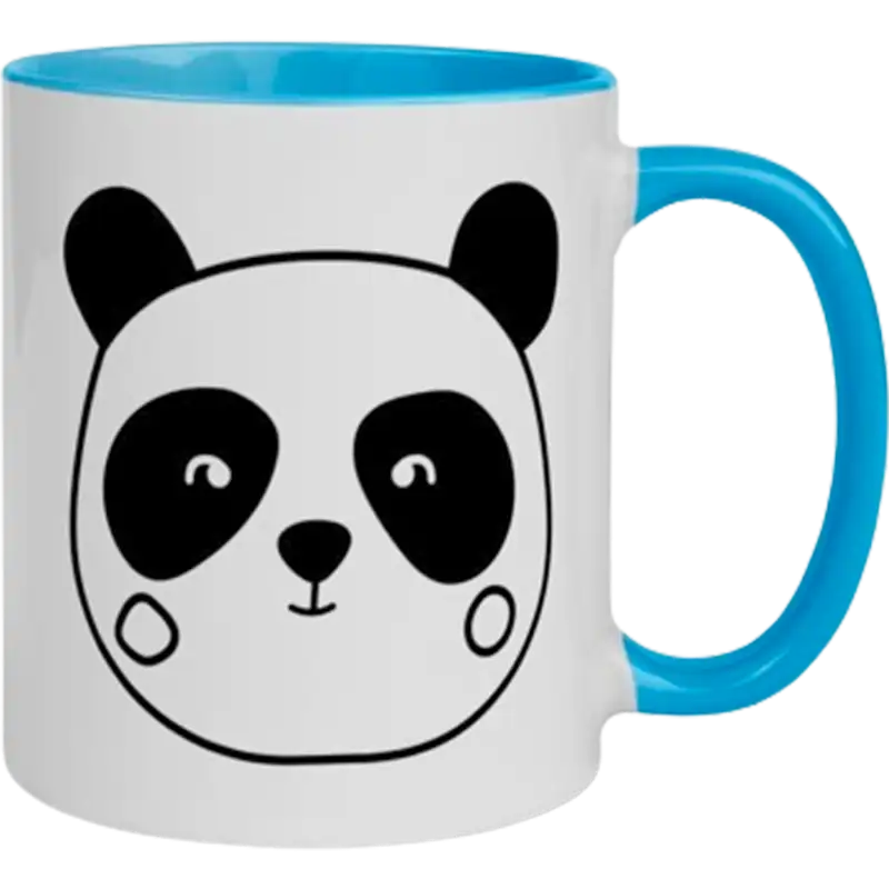 Taza de cerámica 11oz Blanca Interior y asa de colores (Caja de 36) Color Make