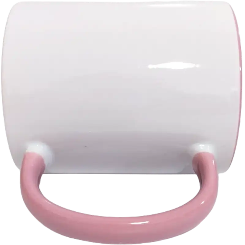 Taza de cerámica 11oz Blanca Interior y asa de colores (Caja de 36) Color Make