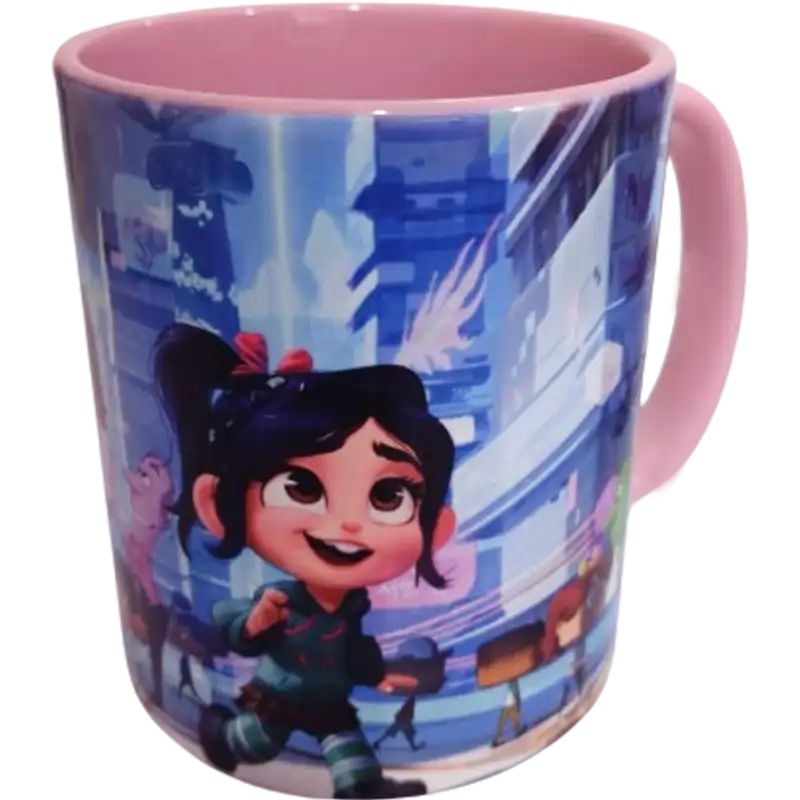 Taza de cerámica 11oz Blanca Interior y asa de colores (Caja de 36) Color Make