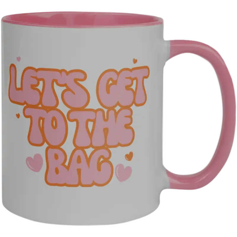 Taza de cerámica 11oz Blanca Interior y asa de colores (Caja de 36) Color Make