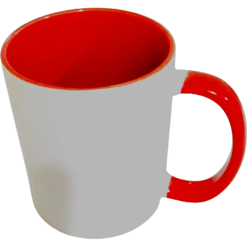 Taza de cerámica 11oz Blanca Interior y asa de colores (Caja de 36) Color Make