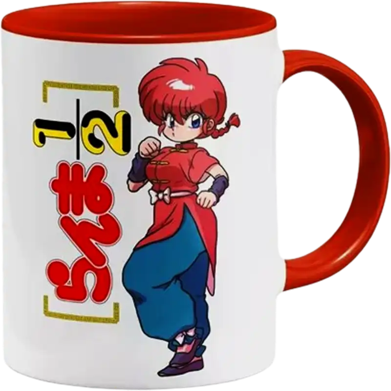 Taza de cerámica 11oz Blanca Interior y asa de colores (Caja de 36) Color Make