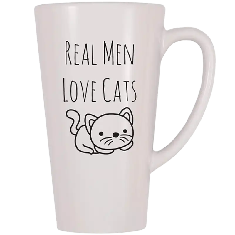 Taza de cerámica 17oz Blanca Cónica Color Make