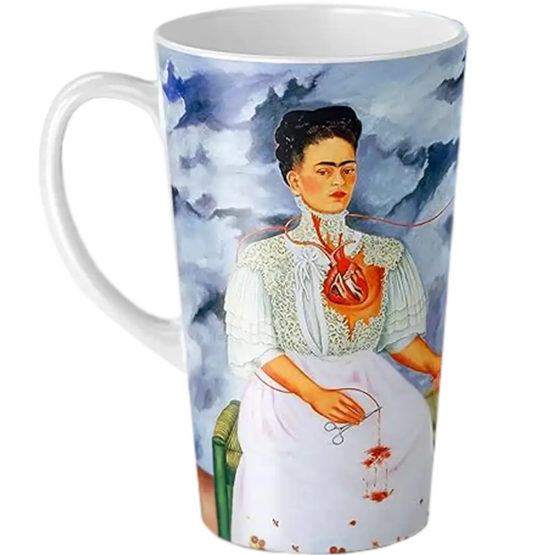 Taza de cerámica 17oz Blanca Cónica Color Make