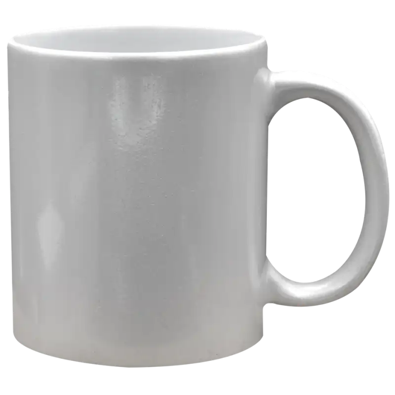 Taza de cerámica 11oz Perlada blanco (Caja de 36) Color Make
