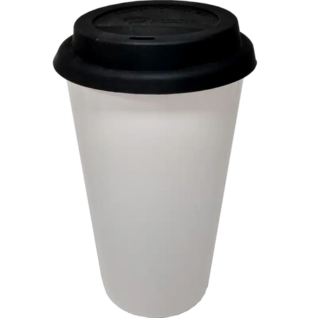 Vaso Tumbler de cerámica 15oz Cónico tapa de silicón (Caja de 36) Color Make