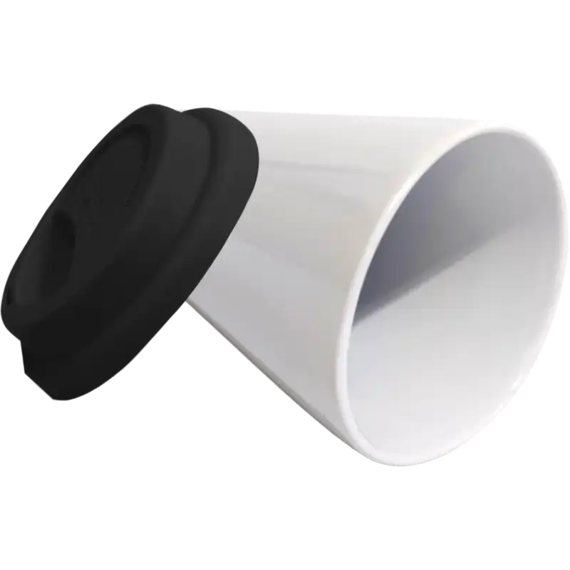 Vaso Tumbler de cerámica 15oz Cónico tapa de silicón (Caja de 36) Color Make