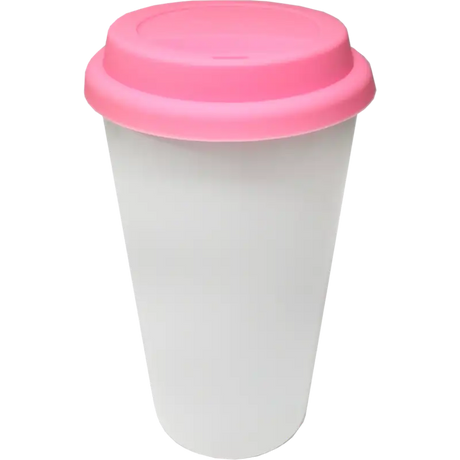 Vaso Tumbler de cerámica 15oz Cónico tapa de silicón (Caja de 36) Color Make