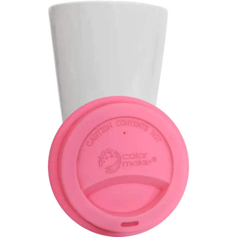 Vaso Tumbler de cerámica 15oz Cónico tapa de silicón (Caja de 36) Color Make