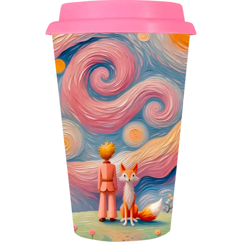 Vaso Tumbler de cerámica 15oz Cónico tapa de silicón (Caja de 36) Color Make