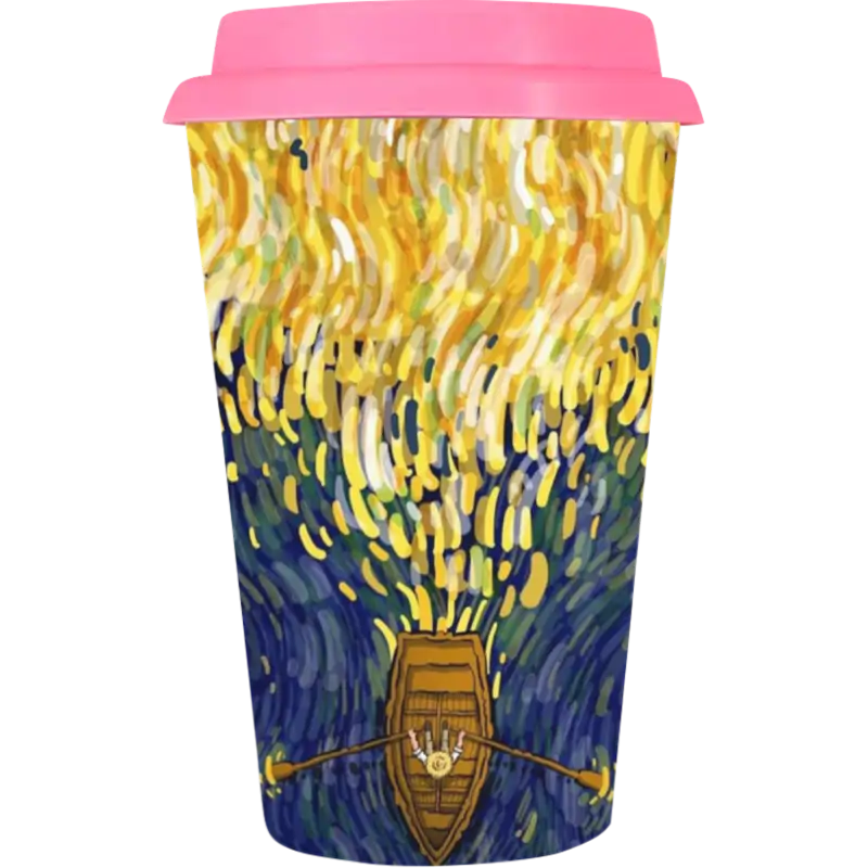 Vaso Tumbler de cerámica 15oz Cónico tapa de silicón (Caja de 36) Color Make