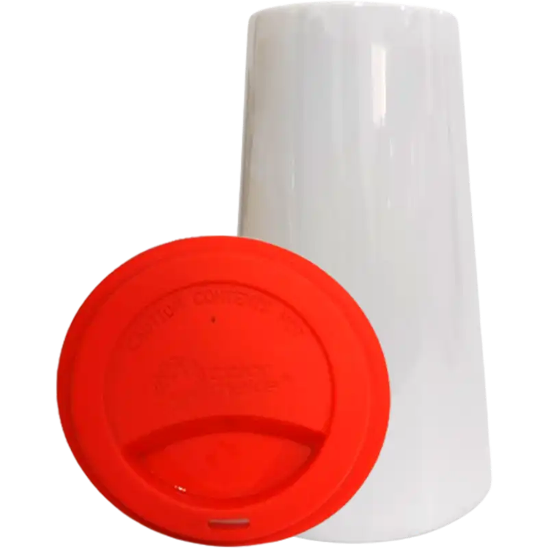 Vaso Tumbler de cerámica 15oz Cónico tapa de silicón (Caja de 36) Color Make