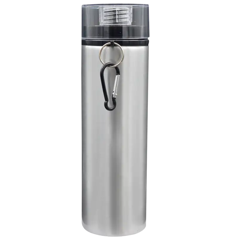 Botella de aluminio 750ml Plata tapa de rosca (Caja de 12) Color Make