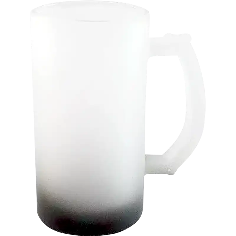 Tarro de vidrio 16oz Cervecero Glaseado con base de color (Caja de 24) Color Make