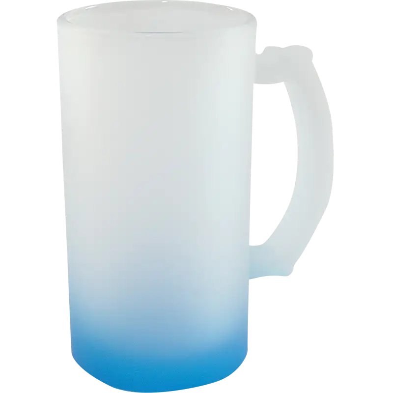 Tarro de vidrio 16oz Cervecero Glaseado con base de color (Caja de 24) Color Make