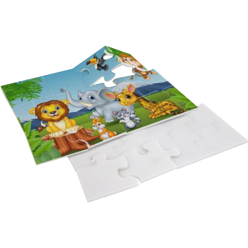 Rompecabezas ACRISUB HD Sublimable 12 Piezas A4 Blanco de 5mm (Caja de 15) Color Make