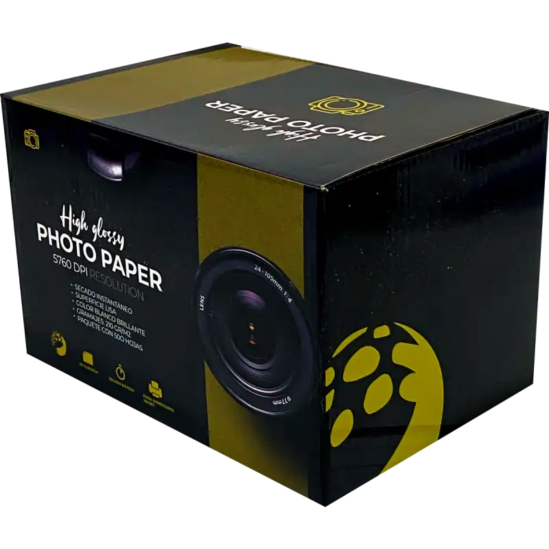 Papel fotográfico 210gr Tamaño A5 Paquete de 500 hojas Color Make