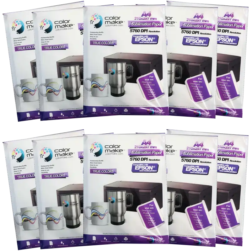 Papel de sublimación A4. 100gr. True Colors ColorMake