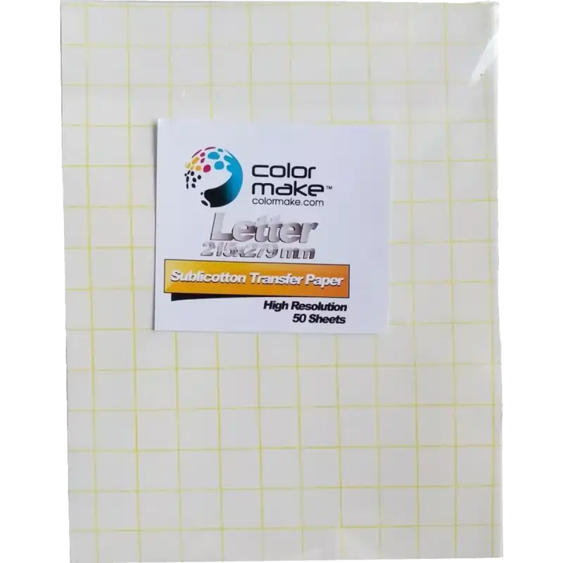 Papel transfer Sublicoton A4 (Caja de 100 hojas) Color Make