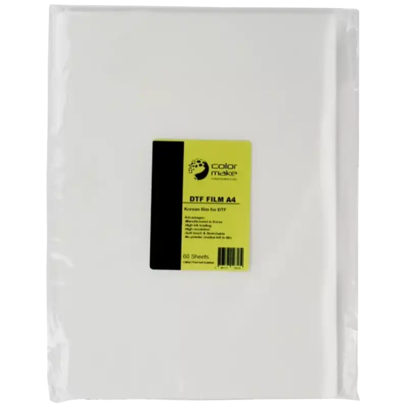 Paquete de Film DTF A4 (60 hojas) Color Make