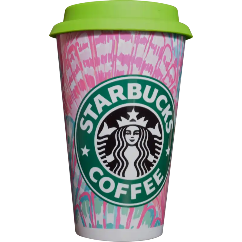 Vaso Tumbler de cerámica 15oz. Cónico con tapa de silicón