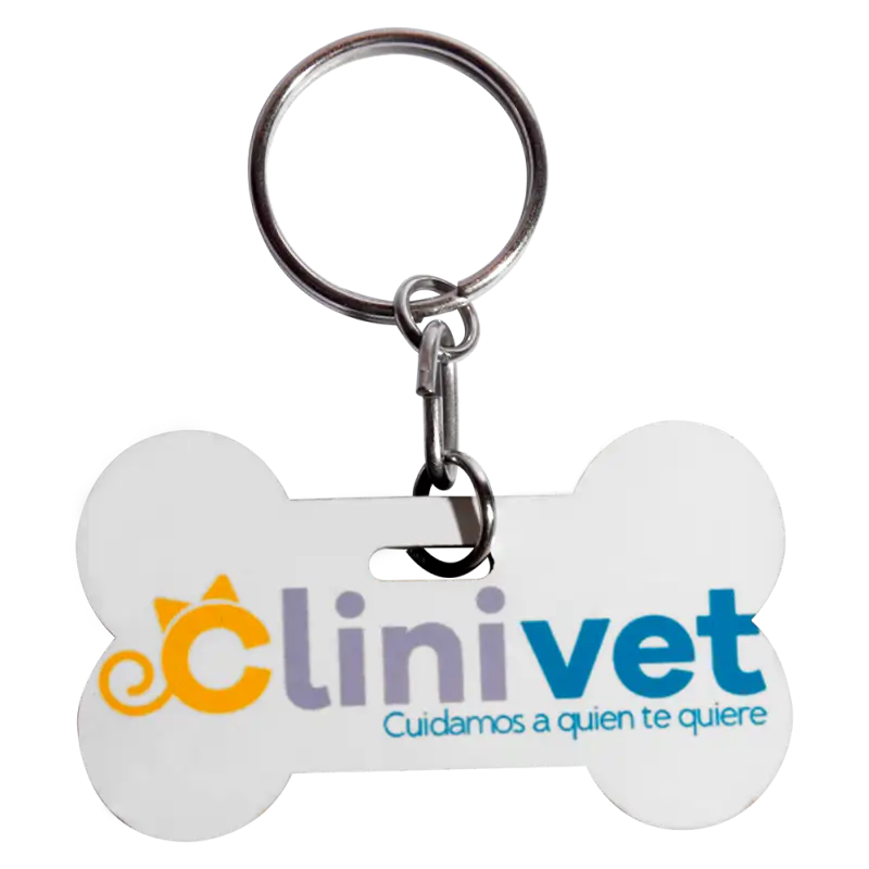 Llavero de MDF 5mm Reverso Negro. ColorMake