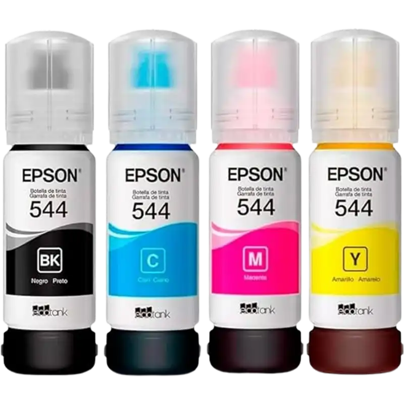 Kit Tinta T544 65 Ml CMYK Ecofit Original EPSON